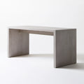 Konsola prostokątna szarobrązowa 120 × 76 × 35 cm z laminowanej płyty MDF