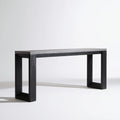 Czarna konsola z płyty MDF 120 × 35 × 75 cm